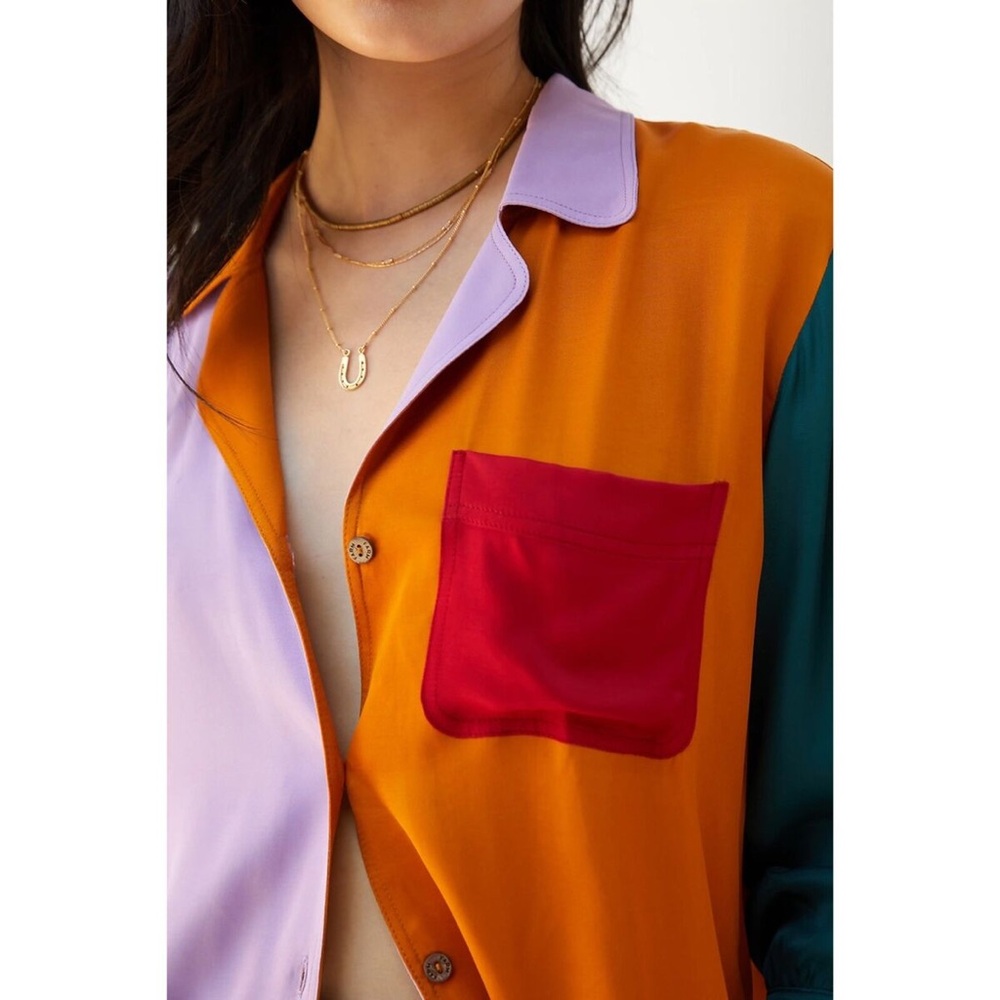 FARM Rio Multicolor Button-Up Blouse - Picture 2 of 5